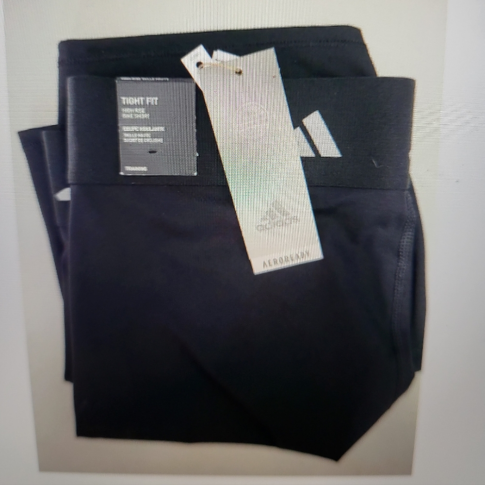 Adidas Tight Fit High-Waisted Rise Bike Shorts, Size L